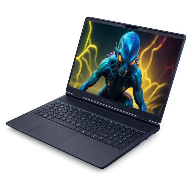 Alt view image 7 of 7 - Alienware 16X Aurora Gaming Laptop, Intel Ultra 9 275HX, 96 GB DDR5 RAM, 2 TB PCIe SSD, 16" 2.5K (2560x1600) 240Hz, NVIDIA G-Force RTX 5070, Backlit Keyboard, W11 Pro, Indigo + Traix MousePad