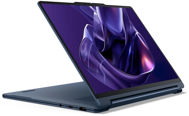 Alt view image 7 of 7 - Lenovo Yoga 9i 2-in-1 Aura Edition Laptop, Intel Ultra 7-355, 32 GB LPDDR5x RAM, 1 TB PCIe SSD, 14" 3K (2880X1800) Touchscreen, Intel Graphics, Backlit Keyboard, W11 Home, Cosmic Blue+Traix Mousepad