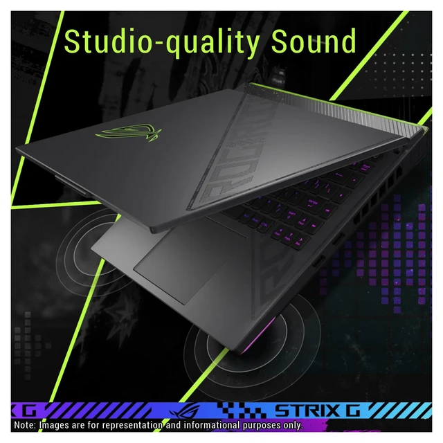 Alt view image 5 of 7 - Asus ROG Strix G16 Gaming Laptop, AMD Ryzen 9 9955HX, 16 GB DDR5 RAM, 2 TB PCIe SSD, 16" 2.5K (2560x1600) 300Hz, NVIDIA G-Force RTX 5070, Backlit Keyboard, W11 Home, Eclipse Gray + Traix MousePad