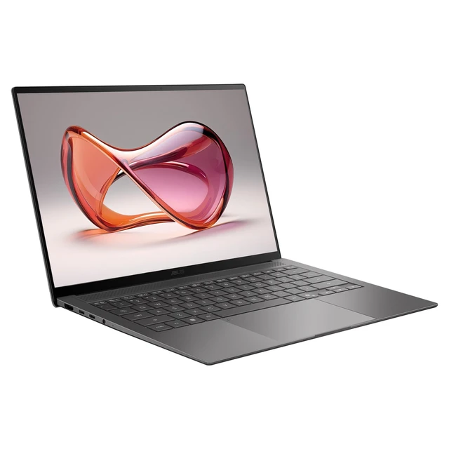 Alt view image 7 of 7 - Asus Zenbook S14 Laptop, Intel Ultra 7-356H, 32 GB LPDDR5X RAM, 2 TB PCIe SSD, 14" WQXGA+ (2880x1800) 120Hz OLED Touchscreen, Intel Graphics, Backlit Keyboard, W11 Pro, Antrim Grey + Traix MousePad