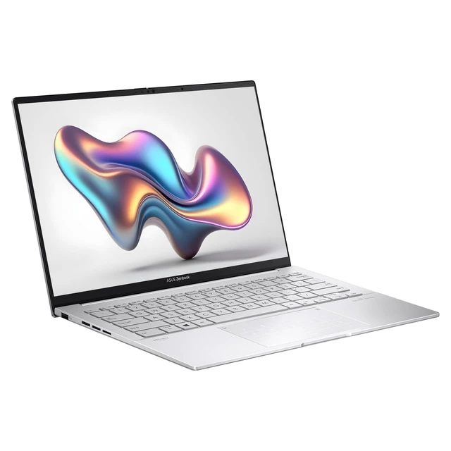 Alt view image 5 of 7 - Asus Zenbook 14 Laptop, Intel Ultra 9-285H, 32 GB LPDDR5X RAM, 1 TB PCIe SSD, 14" 3K (2880x1800) 120Hz Touchsreen, Intel Arc Graphics, Backlit Keyboard, W11 Home, Foggy Silver + Traix MousePad