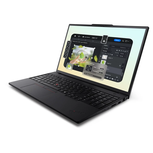 Alt view image 6 of 7 - Lenovo ThinkPad P16v Mobile Workstation, Intel Ultra 9-285H, 64 GB DDR5 RAM, 4 TB PCIe SSD, 16" WUXGA (1920x1200), Nvidia RTX PRO 1000 Blackwell, Backlit Keyboard, W11 Pro, Black Traix Mousepad