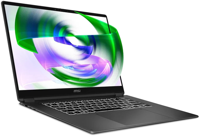 Alt view image 6 of 7 - msi Prestige 16 AI+ Copilot+ Laptop, Intel Ultra X7-358H, 32 GB LPDDR5x RAM, 2 TB PCIe SSD, 16" 2.8K (2880x1800) Touchscreen, Intel Arc B390, Backlit Keyboard, W11 Home, Platinum Gray, Traix Mousepad