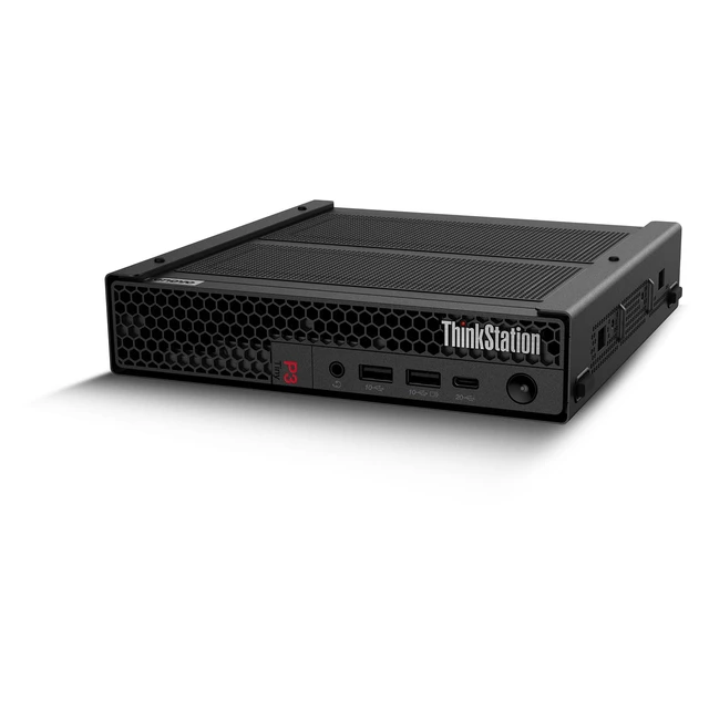 Alt view image 6 of 6 - Lenovo ThinkStation P3 Tiny Gen 2 Workstation, Intel Ultra 5-235, 16 GB LPDDR5 RAM, 2 TB PCIe SSD, Integrated Intel Graphics, W11 Pro, Black, Wired Keyboard & Mouse Set + Traix Mousepad