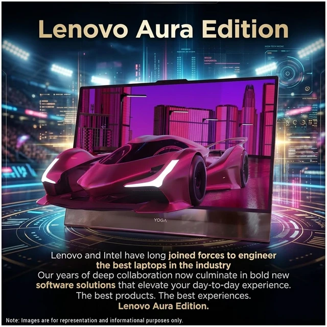 Alt view image 3 of 7 - Lenovo Yoga i Aura Edition AIO, Intel Ultra X7-358H, 32 GB LPDDR5X RAM, (1 TB+2 TB) PCIe SSD, 31.5" UHD (3840x2160), Intel Arc, W11 Home, Seashell, Wireless Keyboard+Wireless Mouse+Traix MousePad