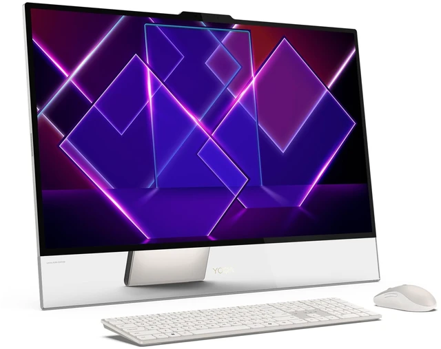 Alt view image 5 of 7 - Lenovo Yoga i Aura Edition AIO, Intel Ultra X7-358H, 32 GB LPDDR5X RAM, (1 TB+2 TB) PCIe SSD, 31.5" UHD (3840x2160), Intel Arc, W11 Home, Seashell, Wireless Keyboard+Wireless Mouse+Traix MousePad