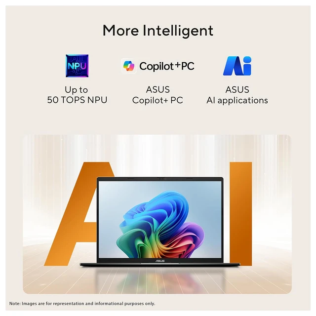 Alt view image 4 of 7 - Asus Vivobook S16 Copilot+ Laptop, AMD Ryzen AI 7-445, 32 GB DDR5 RAM, 1 TB PCIe SSD, 16" WUXGA (1920x1200), AMD Radeon Graphics, Backlit Keyboard, W11 Pro, Matte Gray + Traix MousePad