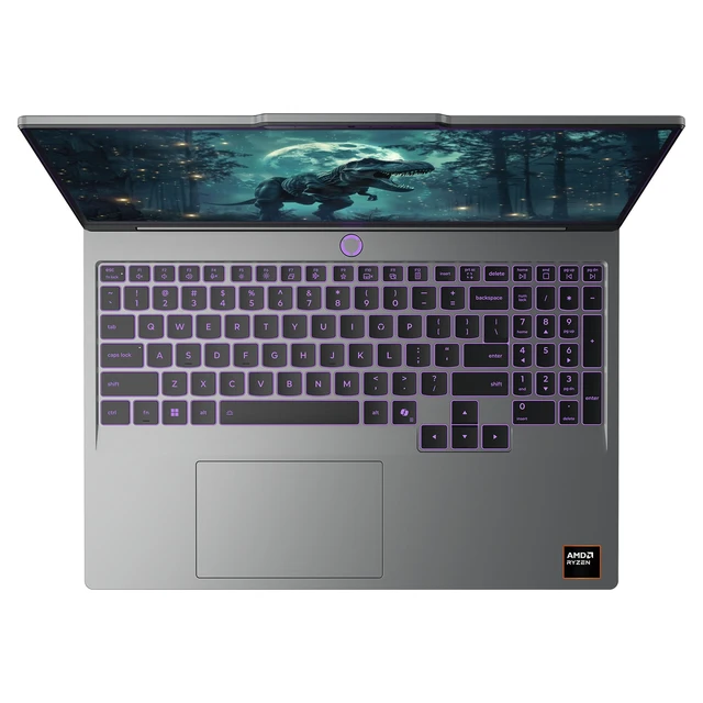 Alt view image 6 of 7 - Lenovo LOQ Gaming Laptop, AMD Ryzen 7-250, 64 GB DDR5 RAM, 4 TB PCIe SSD, 15.3" WUXGA (1920x1200) 165Hz, Nvidia G-Force RTX 5060, 1-Zone RGB Backlit, W11 Home, Lune Grey + Traix MousePad