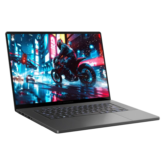 Alt view image 4 of 7 - Asus ROG Zephyrus G16 Gaming Laptop, Intel Ultra 9-285H, 32 GB LPDDR5X RAM, 4 TB PCIe SSD, 16" 2.5K(2560x1600)240Hz, Nvidia GeForce RTX 5080, 1-Zone RGB Backlit, W11 Pro, Eclipse Gray+Traix MousePad