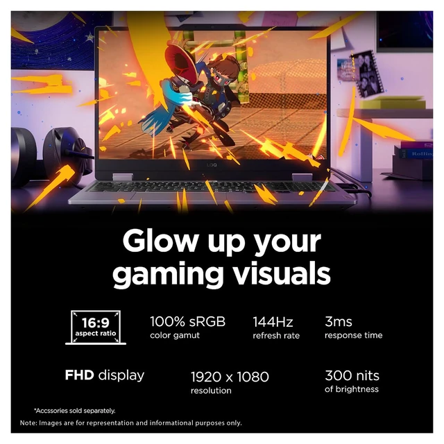 Alt view image 2 of 7 - Lenovo LOQ Gaming Laptop, Intel i7-13650HX, 32 GB DDR5 RAM, 2 TB PCIe SSD, 15.6" FHD (1920x1080) 144Hz, Nvidia GeForce RTX 5050, White Backlit Keyboard, W11 Pro, Lune Grey + Traix MousePad