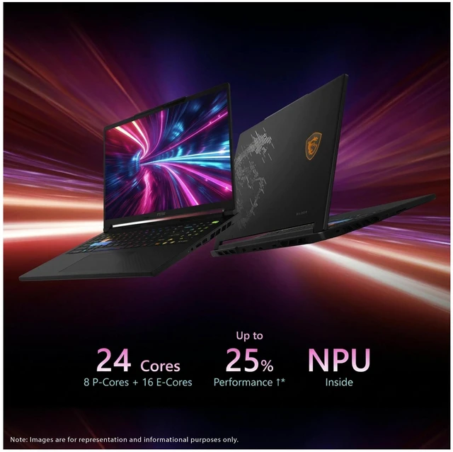 Alt view image 2 of 7 - MSI Raider 16HX Gaming Laptop, Intel Ultra 9-275HX, 32 GB DDR5 RAM, 2 TB PCIe SSD, 16" QHD+ (2560x1600) 240Hz, Nvidia GeForce RTX 5070Ti, 24-Zone RGB Backlit, W11 Pro, Core Black + Traix MousePad