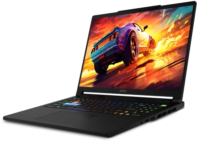 Alt view image 7 of 7 - MSI Raider 16HX Gaming Laptop, Intel Ultra 9-275HX, 32 GB DDR5 RAM, 2 TB PCIe SSD, 16" QHD+ (2560x1600) 240Hz, Nvidia GeForce RTX 5070Ti, 24-Zone RGB Backlit, W11 Pro, Core Black + Traix MousePad