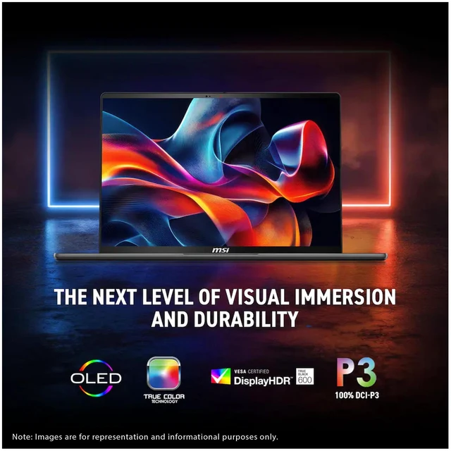 Alt view image 5 of 7 - MSI Stealth 16 AI+ Gaming Laptop, Intel Ultra 9-386H, 96 GB DDR5 RAM, 2 TB PCIe SSD, 16" 2.5K (2560x1600) 240Hz, Nvidia GeForce RTX 5060, 4-Zone RGB Backlit, W11 Home, Core Black + Traix MousePad