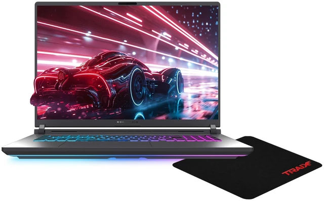 Main image of Asus ROG Strix G18 Gaming Laptop, Intel i9-14900HX, 96 GB DDR5 RAM, 2 TB PCIe SSD, 18 FHD+ (2560x1600), Nvidia GeForce RTX 5070, 4-Zone RGB Backlit, W11 Pro, Eclipse Gray + Traix MousePad