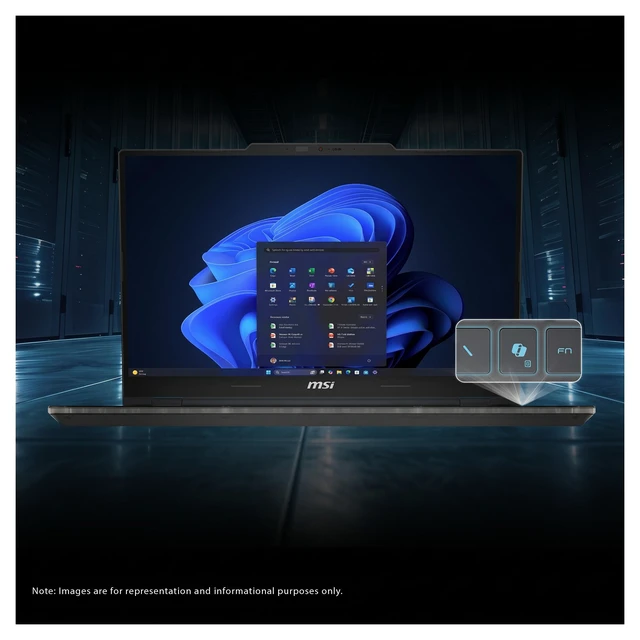Alt view image 2 of 7 - MSI Cyborg Gaming Laptop, Intel i5-13420H, 16 GB DDR5 RAM, 512 GB PCIe SSD, 15.6" FHD (1920x1080) 144Hz, NVIDIA GeForce RTX 5050, Backlit Keyboard, W11 Home, Gray+Traix MousePad