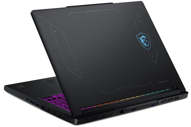Alt view image 7 of 7 - MSI Crosshair Gaming Laptop, Intel i7-14650HX, 16 GB DDR5 RAM, 2 TB PCIe SSD, 16" QHD+ (2560 x 1600) 240Hz, NVIDIA GeForce RTX 5060, 4-Zone RGB Backlit, W11 Pro, Black+Traix MousePad