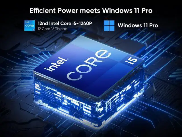 Alt view image 2 of 7 - BiTECOOL 15.6" FHD IPS Laptop - Intel Core i5-1240P, 16GB DDR4 RAM, 512GB PCIe SSD, Windows 11, Wi-Fi 6, BT 5.2, 2MP Webcam, Fingerprint Unlock, Backlit Keyboard, Gray (Telework & Office Ready)