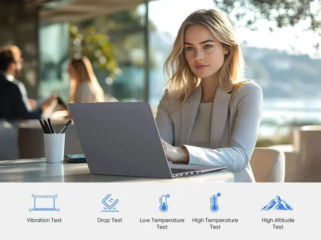 Alt view image 7 of 7 - BiTECOOL 15.6" FHD IPS Laptop - Intel Core i5-1240P, 16GB DDR4 RAM, 512GB PCIe SSD, Windows 11, Wi-Fi 6, BT 5.2, 2MP Webcam, Fingerprint Unlock, Backlit Keyboard, Gray (Telework & Office Ready)