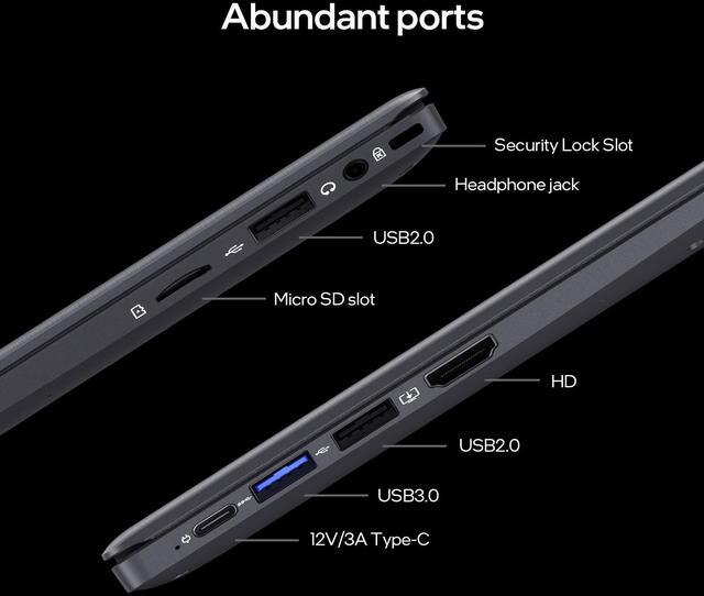 Alt view image 5 of 7 - BiTECOOL 14.1-inch Windows 11 Laptop, 8GB RAM, 128GB SSD, FHD IPS Display Laptop Computer, Intel N5095 Quad Core, 2.4/5G WiFi, BT4.2, Lightweight and Portable