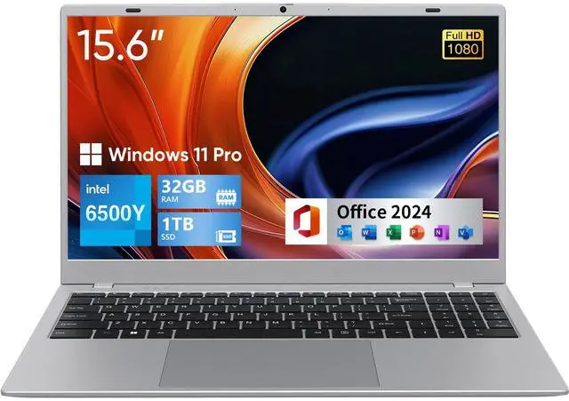 Main image of BiTECOOL 15.6 IPS-FHD-Laptop, 32GB RAM 1TB SSD Intel 6500Y (up to 3.4GHz), Multi-Ports Lightweight Computer for Student-Home WiFi 5 BT5.0 Windows 11 Pro