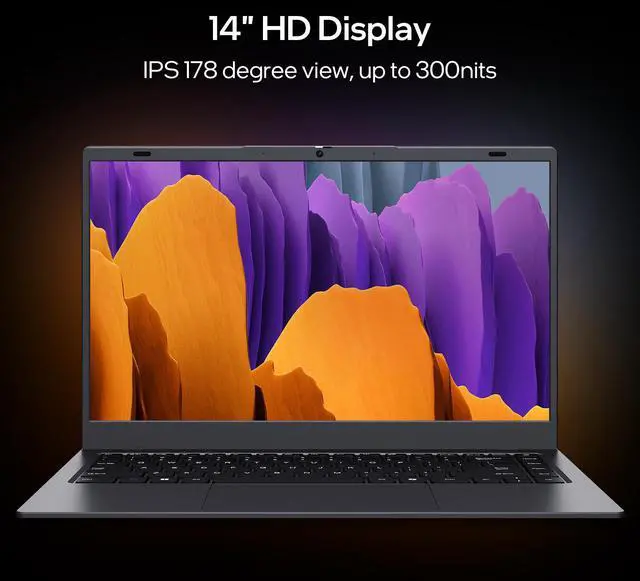 Alt view image 3 of 7 - BiTECOOL 14.1-inch Windows 11 Laptop, 8GB RAM, 128GB SSD, HD IPS Display Laptop Computer, Intel N5095 Quad Core, 2.4/5G WiFi, BT4.2, Lightweight and Portable