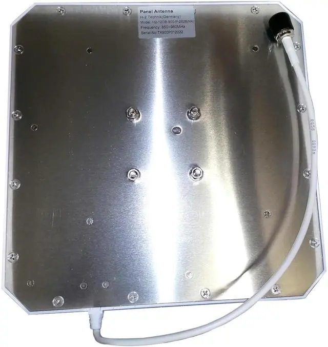 Alt view image 4 of 7 - H-2 Technik High-Gain 12dBi Directional Panel Antenna with N-Type Connector - 850-960MHz, 50, 0.4m Feed Cable e.g. UHF RFID/LoRa Network