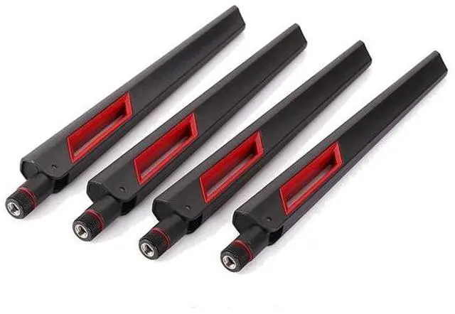 Alt view image 5 of 7 - High-Gain Dual-Band WiFi Antenna (2.4GHz & 5.8GHz) RP-SMA(Female) interface 50Ohm 90° foldable e.g. ASUS Wi-Fi Router