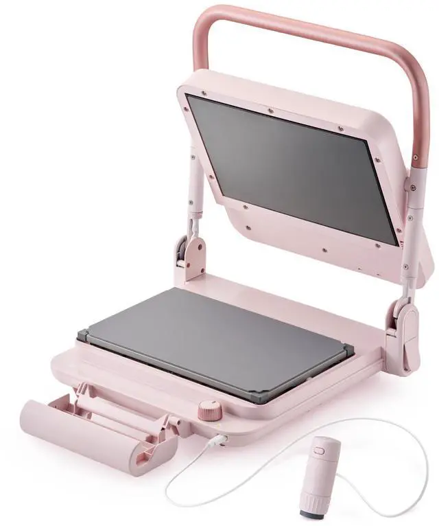 Main image of Silhouette Cloche Heat Press Machine with Petite Press Attachment - 10"x 6" - Chiffon Pink