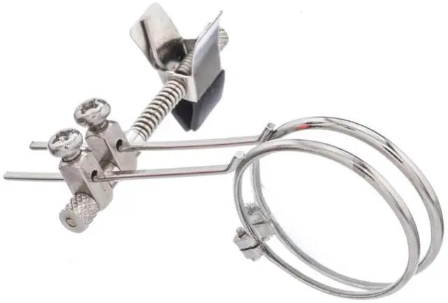 Alt view image 4 of 7 - 10X Double Loupe Lens Clip on Retro Magnifier Jewellery Making Repair Tool