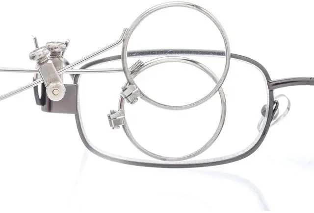 Alt view image 6 of 7 - 10X Double Loupe Lens Clip on Retro Magnifier Jewellery Making Repair Tool