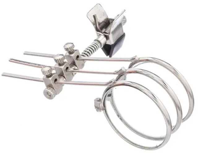 Main image of Jeweller's Eye Loupe 3.3X, 6.6X, 9.9X Triple Ocular Clip on Glasses Magnifier