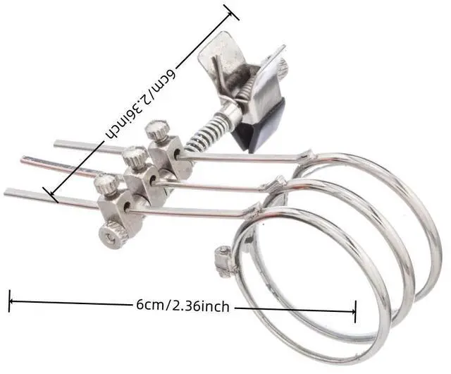 Alt view image 2 of 7 - Jeweller's Eye Loupe 3.3X, 6.6X, 9.9X Triple Ocular Clip on Glasses Magnifier