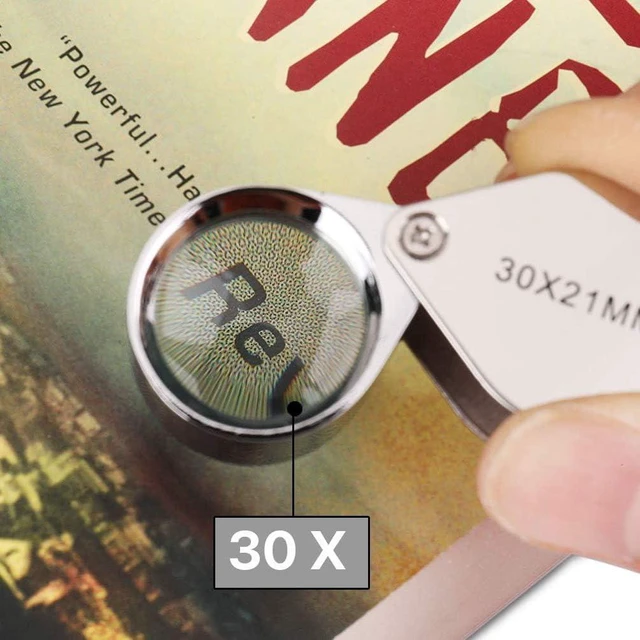 Alt view image 5 of 7 - Set of 2 Jewelers Loop Magnifier - 10X and 30X Pocket Magnifying Glass Eye Loop