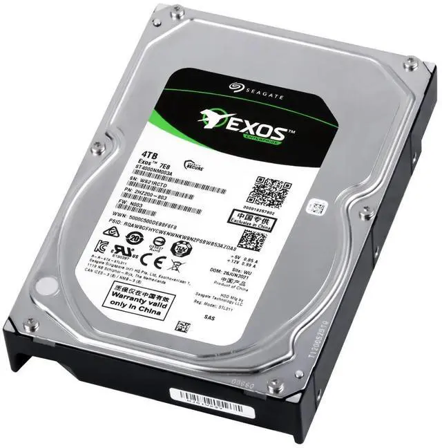 Alt view image 5 of 5 - ST4000NM003A Seagate Exos 7E8 4TB 7.2K RPM SAS 12Gbps 3.5" 256MB HDD NEW
