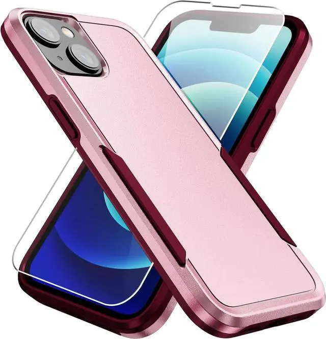 Alt view image 4 of 7 - Entronix Bundle Compatible with iPhone 15 Plus - Soft-Touch Dual-Layer Case & 1 Clear Screen Protector