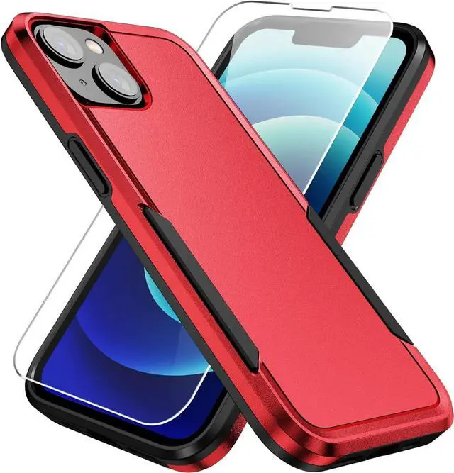 Alt view image 5 of 7 - Entronix Bundle Compatible with iPhone 15 Plus - Soft-Touch Dual-Layer Case & 1 Clear Screen Protector