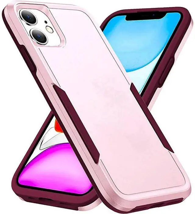 Alt view image 3 of 7 - Entronix Case Compatible with iPhone 11 - Soft-Touch Dual-Layer Sleek Cover