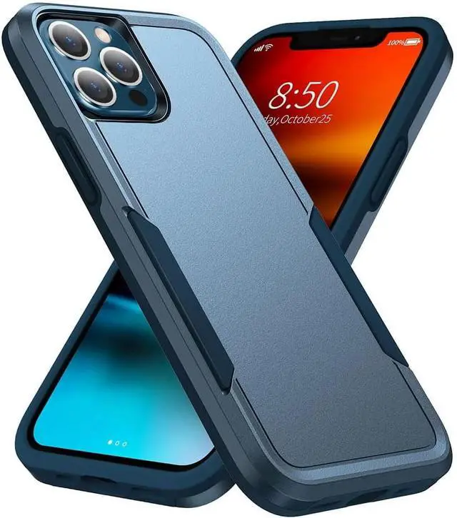 Alt view image 2 of 7 - Entronix Case Compatible with iPhone 13 Pro Max - Soft-Touch Dual-Layer Sleek Cover