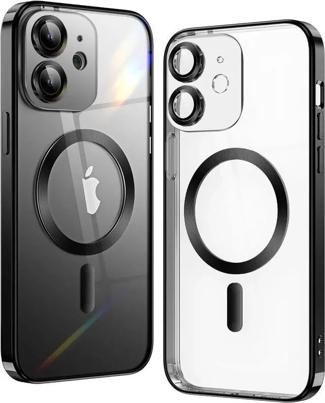 Alt view image 2 of 7 - Entronix [Magnetic] Case Compatible with iPhone 11 - [Clear Back] Luxury Glossy Cover