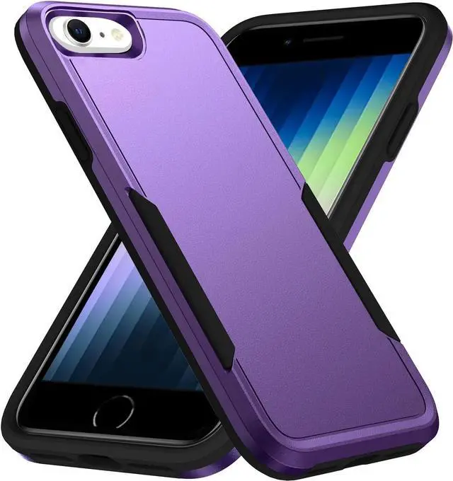 Alt view image 5 of 7 - Entronix Case Compatible with iPhone 8/7/SE - Soft-Touch Dual-Layer Sleek Cover