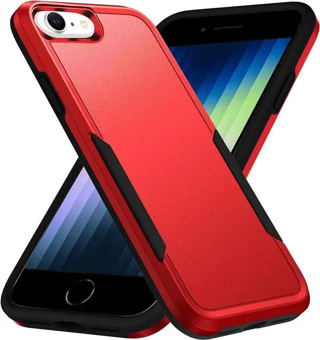 Main image of Entronix Case Compatible with iPhone 8/7/SE - Soft-Touch Dual-Layer Sleek Cover