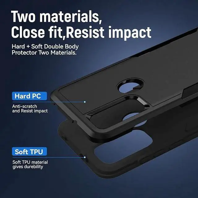 Alt view image 6 of 7 - Entronix Case Compatible with Moto G Power 2023 - Soft-Touch Dual-Layer Sleek Cover