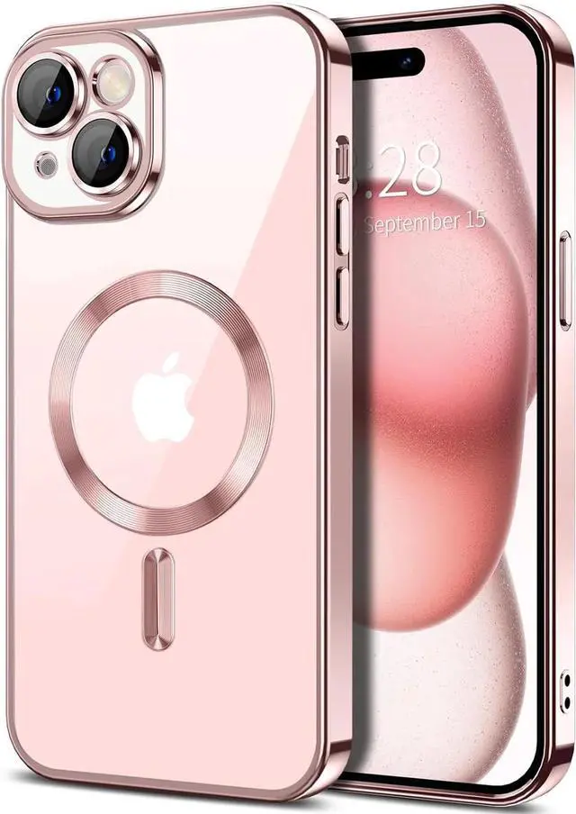 Alt view image 5 of 7 - Entronix [Magnetic] Case Compatible with iPhone 14 Pro Max - [Clear Back] Luxury Glossy Cover