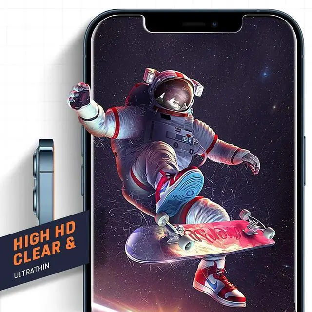 Alt view image 4 of 5 - Entronix Clear Screen Protector Compatible with iPhone 11 Pro  - 2-Piece Combo