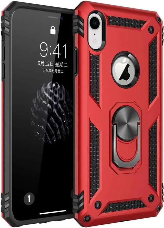 Alt view image 4 of 7 - Entronix iPhone XR Case - Guard Ring Holder, Dual Layer Protection