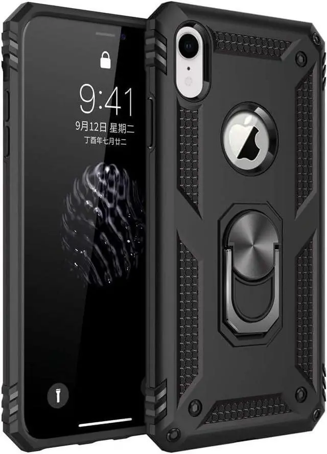 Alt view image 2 of 7 - Entronix iPhone XR Case - Guard Ring Holder, Dual Layer Protection