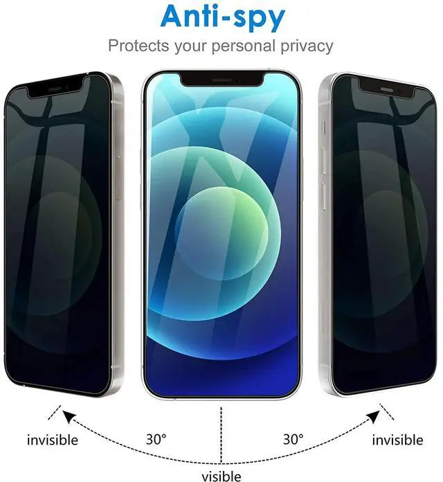 Alt view image 5 of 7 - Entronix Case Privacy Screen Protector for Galaxy S22 Ultra with Camera Lens [3+2], Anti-Spy Tempered Film