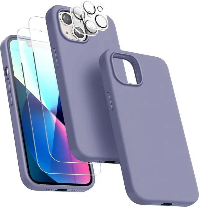 Alt view image 4 of 7 - Entronix Bundle Compatible with iPhone 13 Mini - Liquid Silicone Case, 2 Clear Screen Protector & 2 Camera Lens Protectors