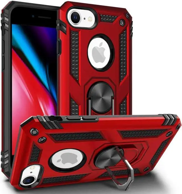 Alt view image 4 of 7 - Entronix iPhone 8/7/SE Case - Guard Ring Holder, Dual Layer Protection