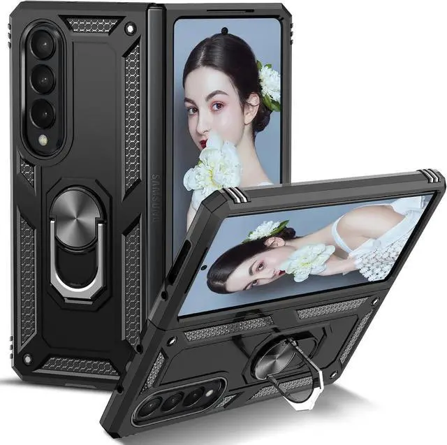 Main image of Entronix Galaxy Z Fold 4 Case - Guard Ring Holder, Dual Layer Protection